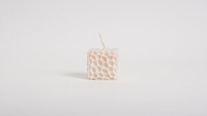 Honey cub shaped candles