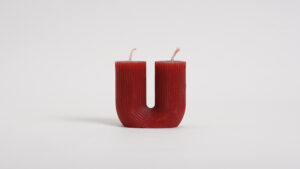 U shaped candle