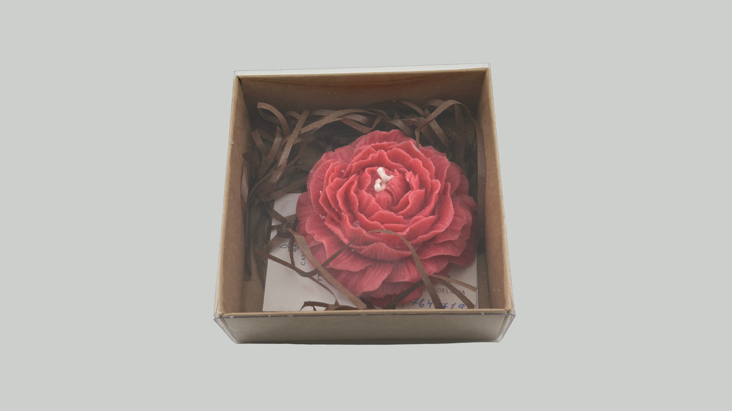Peony Flower in Square box زهرة البيوني في علبة