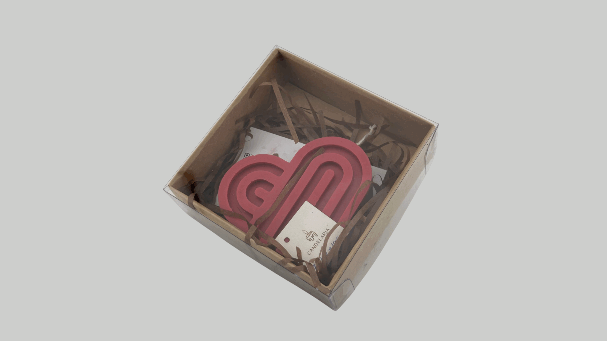 Arched Heart in a Square box قلب مقوس في علبة
