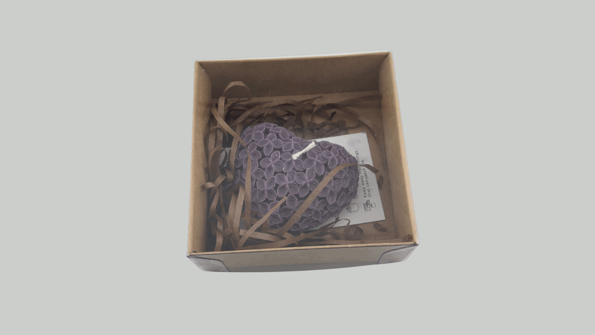 Flowered heart in box قلب  مزهر في علبة