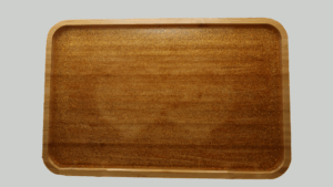 Small Wooden Tray with Sparkles  صينية خشب صغيرة مع لمعة