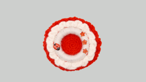 Crochet Candle Holder صحن للشمع مزين كروشية
